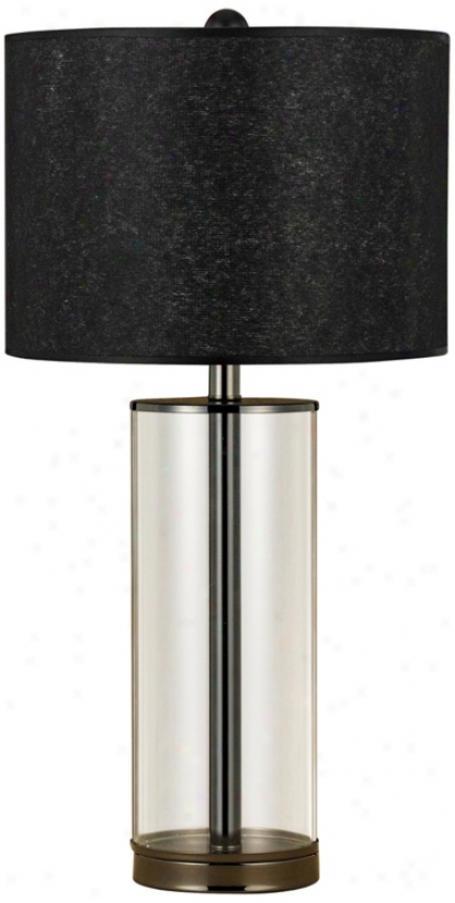 Glass Column Table Lamp (n4542)