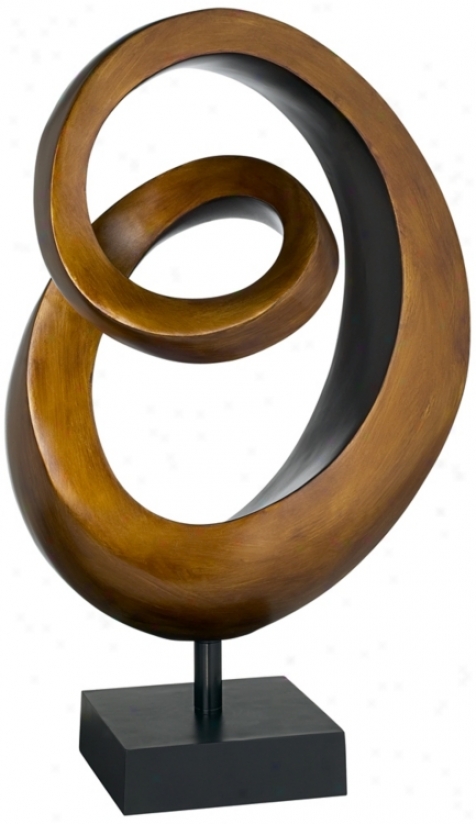 Gold Copper Spiral Sculpture (p6277)