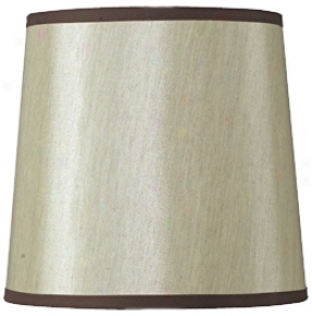 Gold Hardback Fabric Drum Shade 12x14.5x13.5 (spider) (90261)