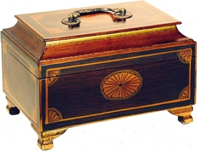 Delightful Accents Hand-painted Wood Jewelry Box (h2312)