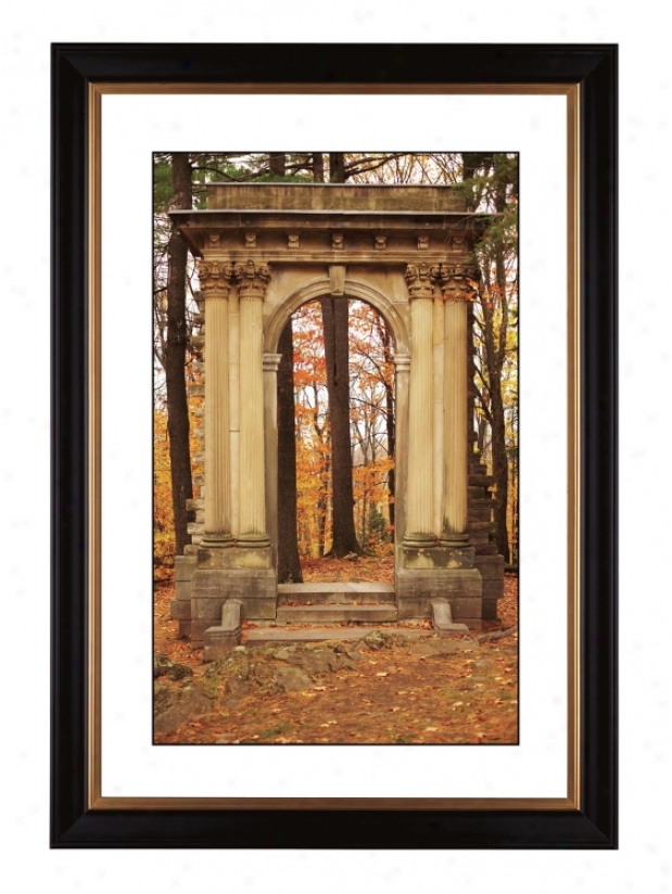 Gothic Arcch In Autumn Giclee 41 3/8" High Wall Art (57633-80384)