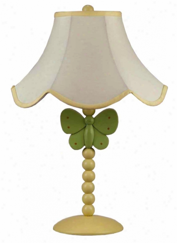 Green Butterfly Table Lamp (64941)