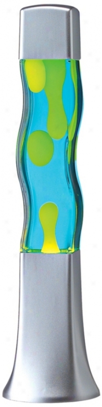 Groovy Yellow And Blue Motion Lamp (k3023)