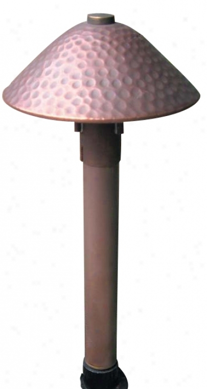 Hadco Hand-nammered Copper 14 7//8" High Path Light (27529)