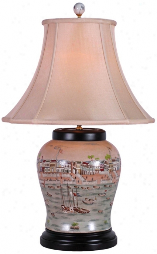 Hang Porcelain Wine Urntable Lamp (v2498)