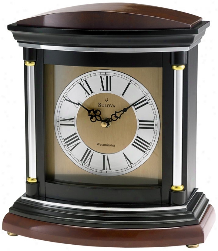 Hanoger 11" High Westminster Melody Bulova Mantel Clock (v1927)