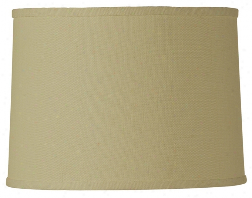 Hardback Drum Cream Linen Lamp Shade 15x16x11 (spider) (97473)