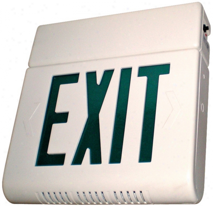 Hardwire With Battery Backup Lighted Exit Sign (01625)