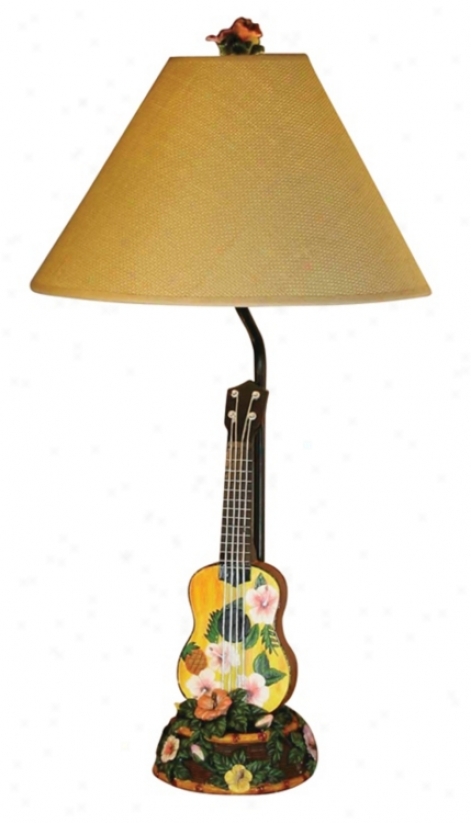 Hawaiian Ukulele Table Lamp (f6348)