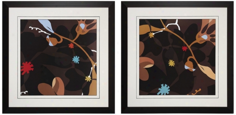 Hazel's Delight Prints I And Ii Wall Arg (n3145)