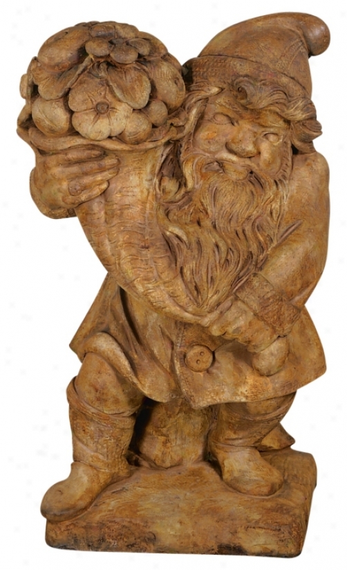 Henri Studios Gnome Of Plenty Garden Accent Sculpture (28711)