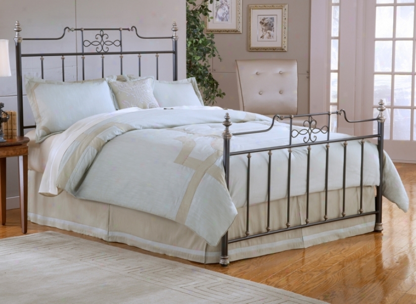 Hillsdale Amelia Frsted Black Spindle Bed Set (king) (v9606)