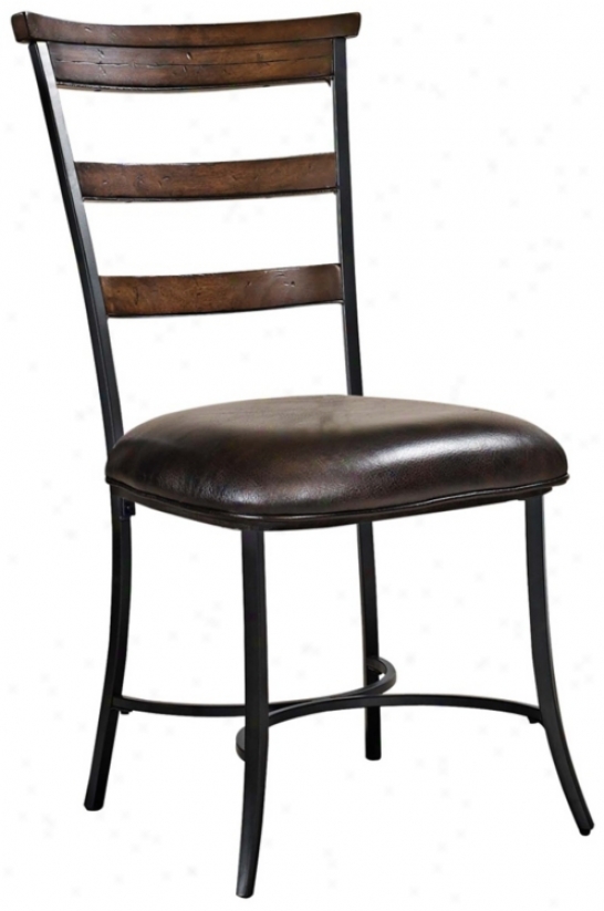 Hillsdale Cameron Se Of 2 Ladder Back Metal Dining Chairs (w0094)