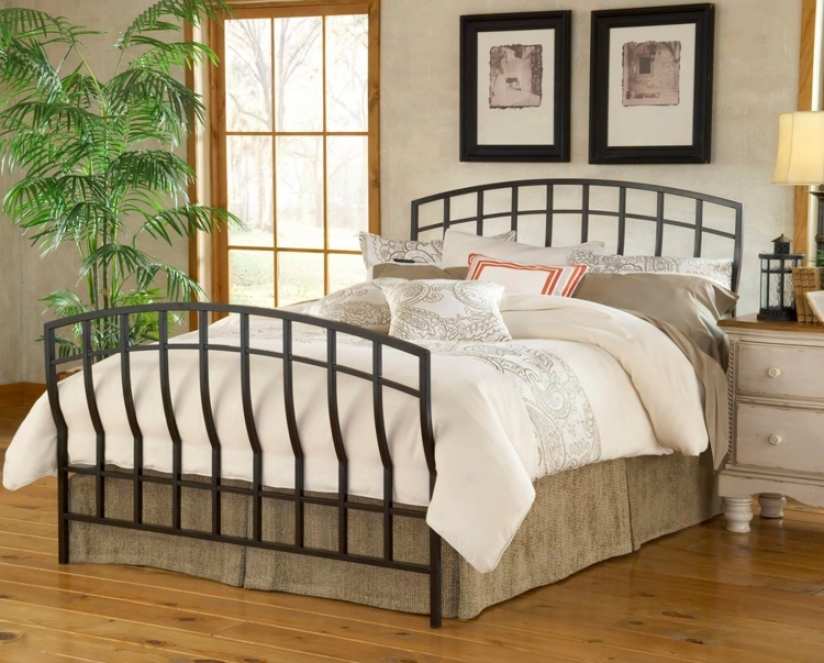 Hillsdale Dakota Matte Black Bed (full) (t4175)