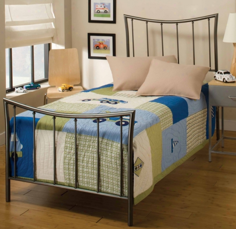 Hillsdale Edgewood Duo Panel Metal Twin Bed (m6490)