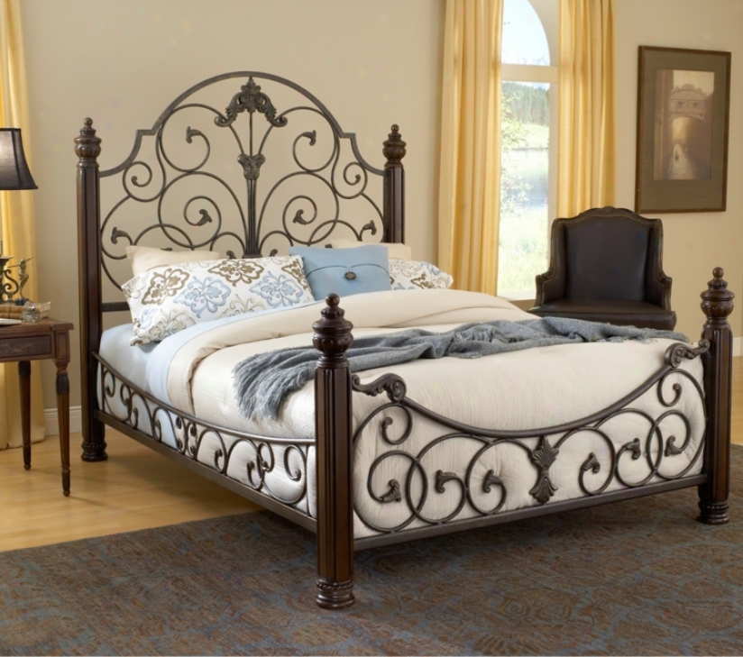 Hi1lsdale Gastone Black Gold Bed (cal King) (t4222)