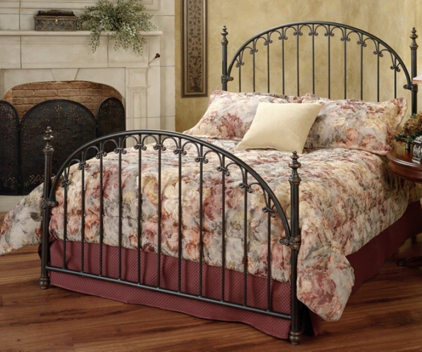 Hillsdale Kirkwell Brsuhed Brone Metal Axis Bed (queen) (m6509)