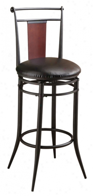 Hillsdale Mid Place Swivel 26" High Counter Stool (k8973)