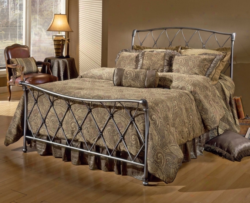 Hillsdale Silverton Brushed Silver Bed (full) (t4337)