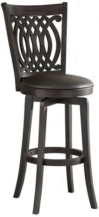 Hillsdale Van Draus Swivel 30" High Bar Stool (n2969)