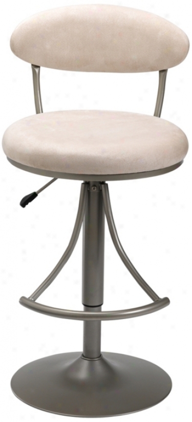 Hillsdale Venus Fawn Adjustable Bar Or Counter Stool (k8992)