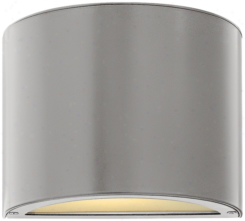 Hinkley Luna Down 9" Wide Titanium Outdoor Wall Light (v6066)