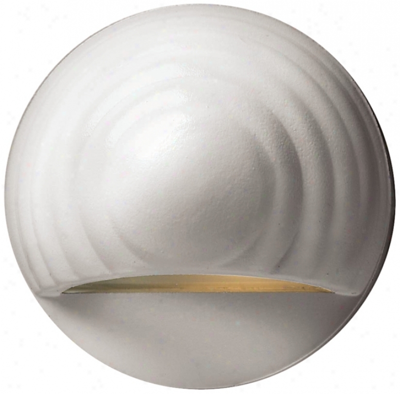 Hinkley Matte White Round Low Voltage Deck/wall Sconce (55670)