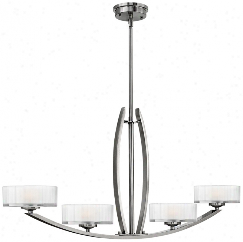 Hinkley Meridian Collection 44" Wide Nickel Pendant Ligght (v3867)