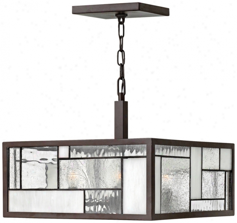 Hinkley Mondrian 16" Wide Buckeye Bronze Pendant Light (v3865)