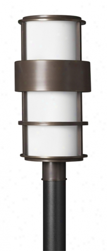 Hinkley Saturn Metro Bronze 21 3/4" High Post Mount Light (60882)