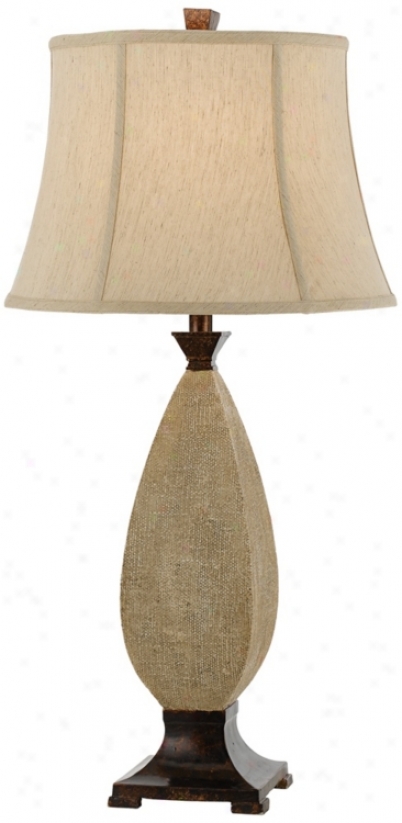 Horizon Camino Text8red Ancient rarity Cream Table Lamp (t3356)