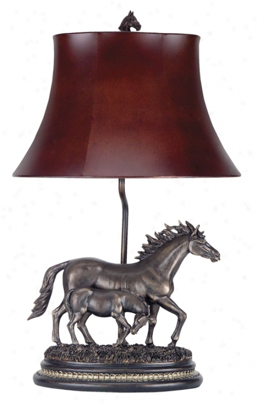 Horse And Colt Table Lamp (00624)