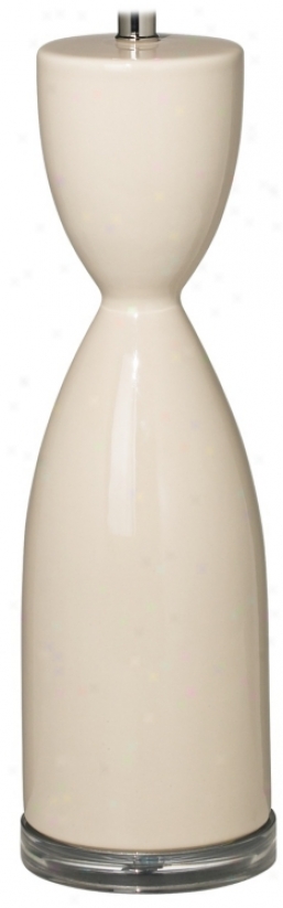 Hourglass Ceramic Eggshell Table Lamp Base (t5904)