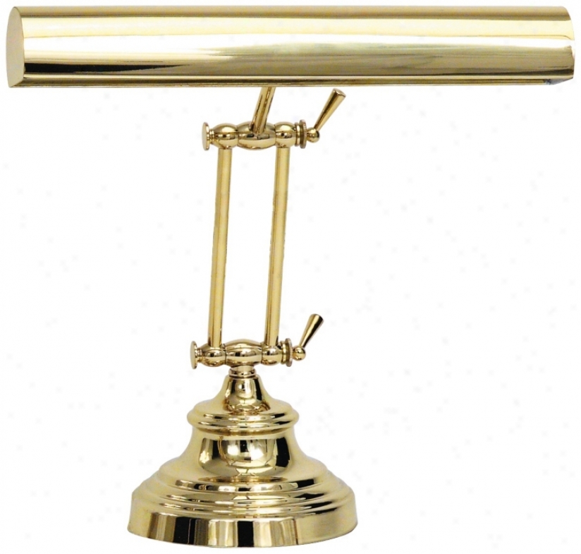 House Of Troy Advent 12" High Polished Brass Piano Lamp (r3376)