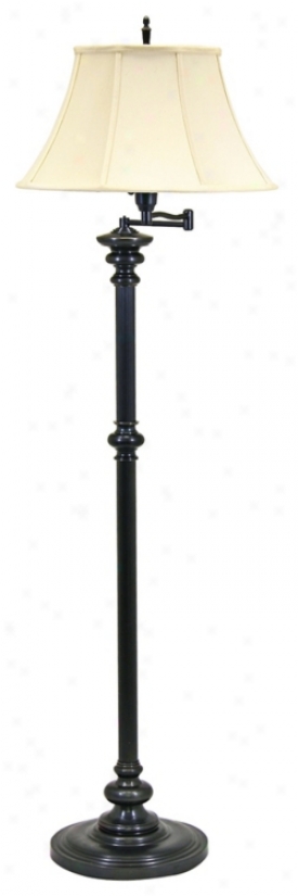 House Of Troy Newport Bronze Swing Arm Floor Lamp (84016)