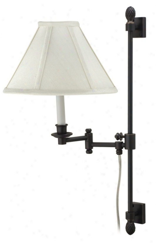 House Of Troy Oil Rubbed Bronze Swing Arm Library Wall Lamp (p4342)