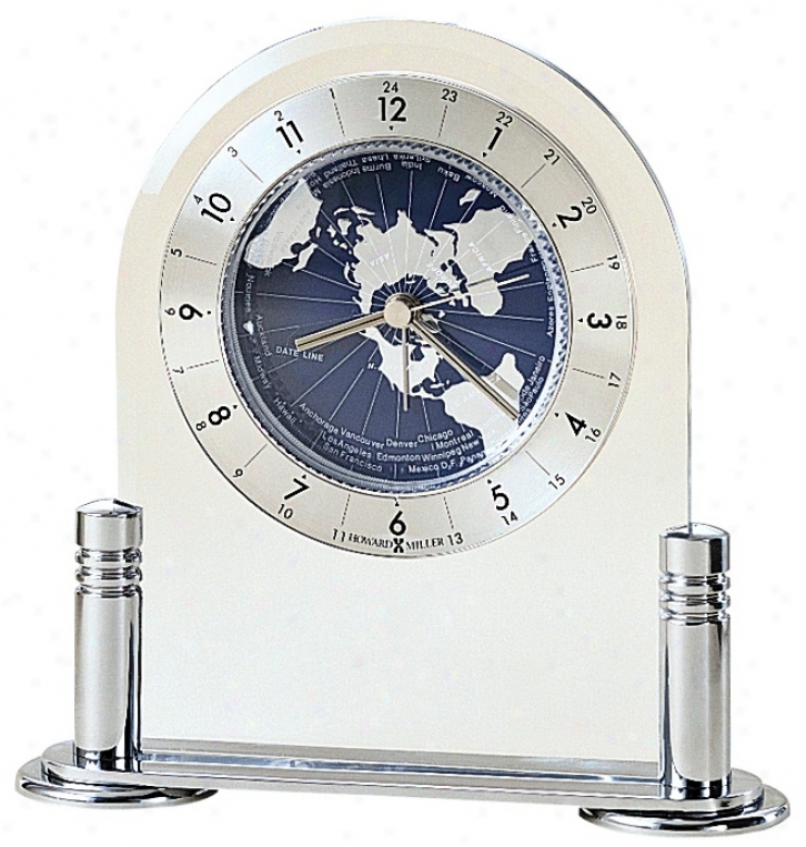 Howard Miller Discoverer 6 1/4" High Desk Alarm Clock (r4947)