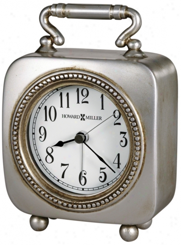 Howard Miller Kegan 5 3/4" High Alarm Clock (r5006)