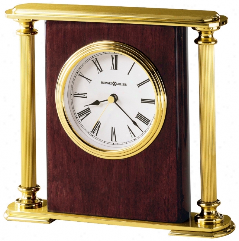 Howard Miller Rosewood Encore 7" Wide Tabletol Clock (r4936)