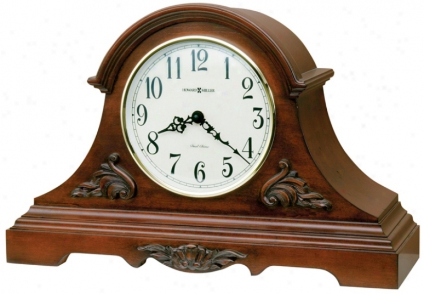 Howard Mullsr Sheldon 18" Wide Tabletop Clock (r4910)