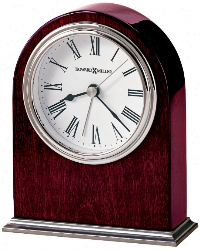 Howard Miller Walker 5 1/2" High Table Alarm Clock (r4965)