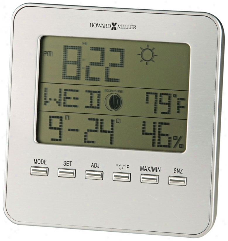 Howard Miller Weather Sight 5" High Alarm Clock (r5049)