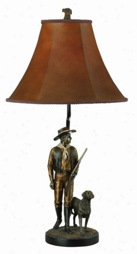 Hunting-horse And Dog Table Lamp (59241)