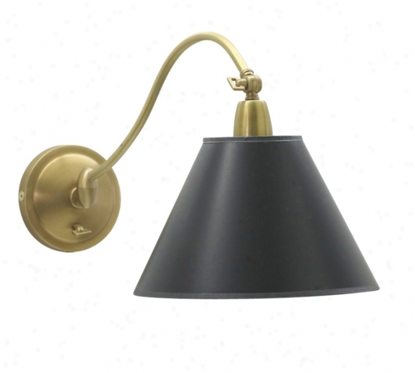 Hyde Park Weathered Brass Plug-in  Wall Lamp 3(9491)