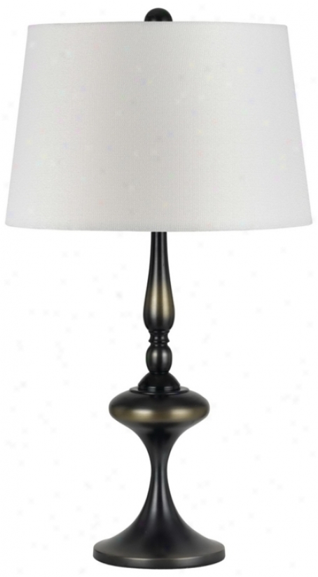 Imperial Metallic Bronze Metal Table Lamp (p6448)