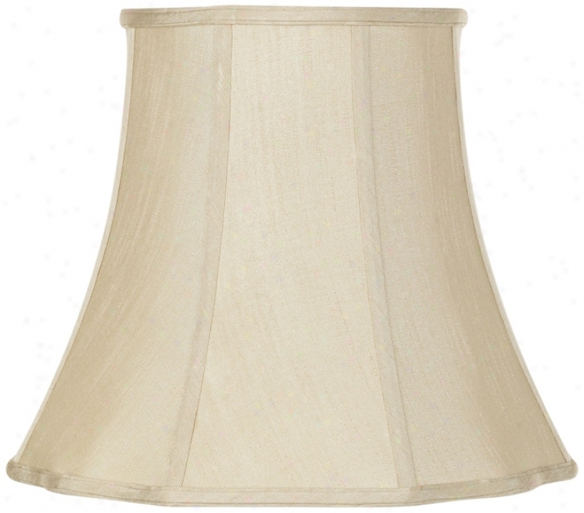 Imperial Taupe Bell Lamp Shade 10x16x14 (spider) (r2991)