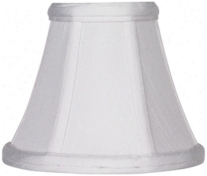 Imperial White Fabric Lamp Darkness 3x6x5 (clip-on) (t4409)