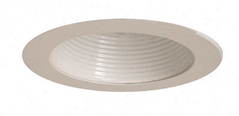 Intense 4"-Low Voltage White Baffle Recessed Light Trim (80141)