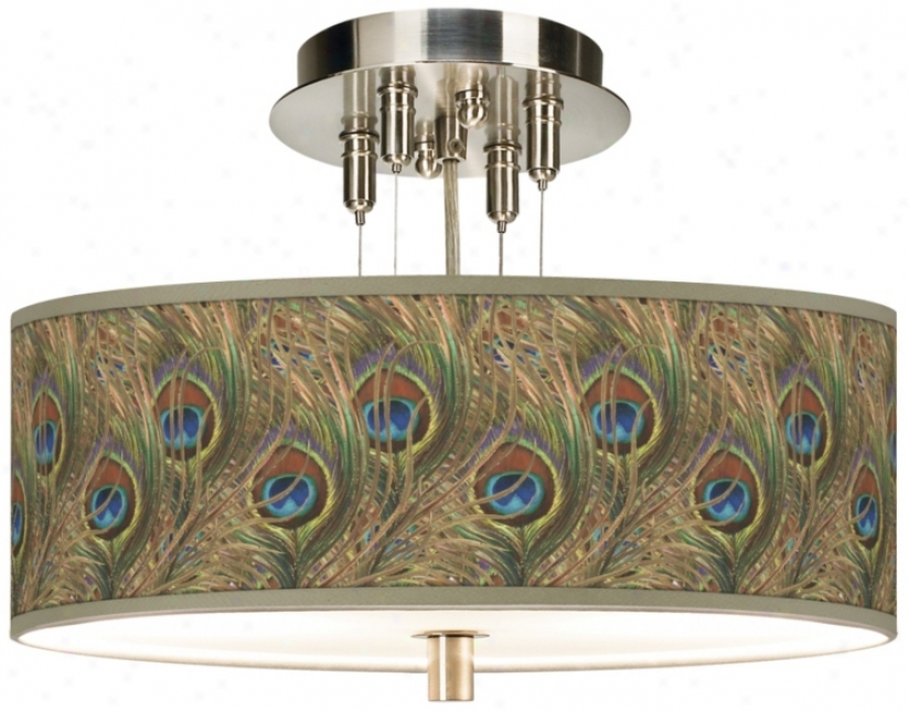 Iridescent Kind Giclee 14" Wide Ceiling Light (55369-w5485)