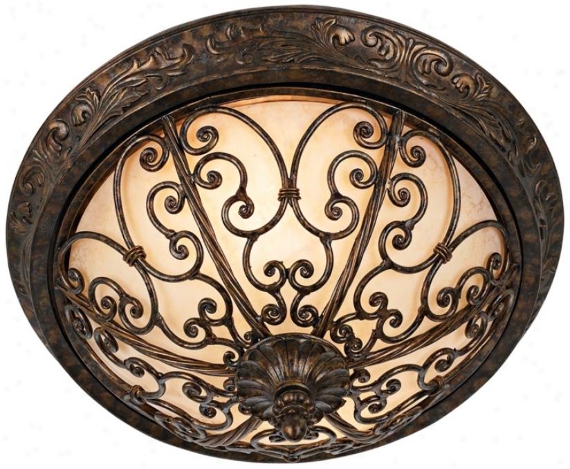 Iron Gate Collection 16" Wide Ceiling Light Fixture (k4982)